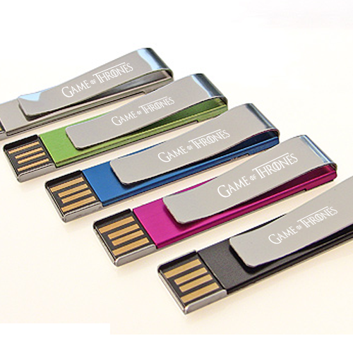 Promotional clip metal usb drives with your branding logo from usbtechs