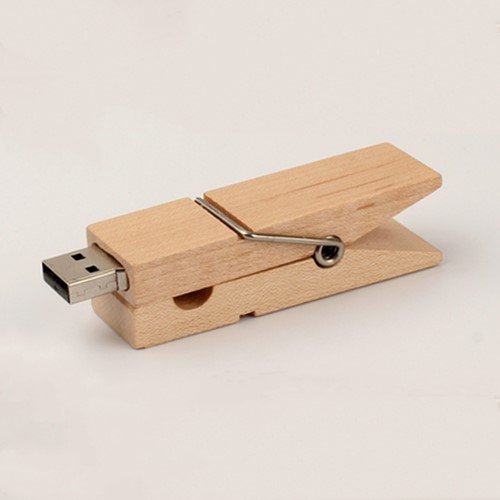 wooden book clip usb drive gift