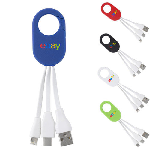 carabiner 3 in 1 usb cable