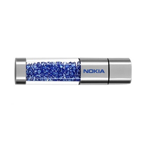 branded crystal usb pen drive