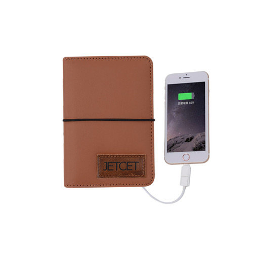 promotional passport leather cover power bank