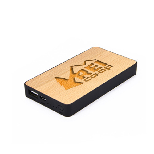 Promotional 6000mah wood mobile charger
